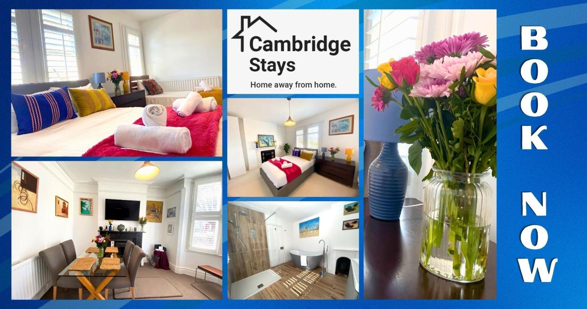 Cambridge Stays 3Br House, Easy Walk To City Center, 2 Showers, Garden, 2 Free Parking Spaces Bagian luar foto